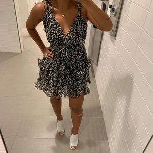 Morocco printed Ruffle tie dress from Vici (used)